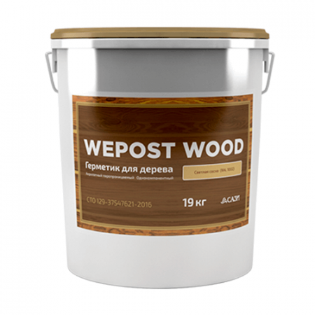Wepost Wood - однокомпонентный акриловый герметик, 19 кг